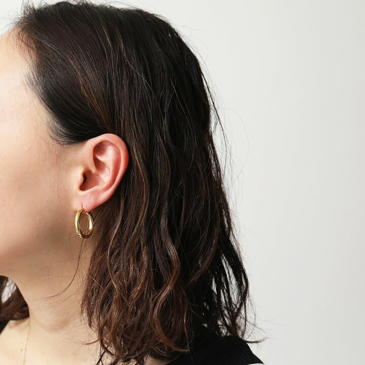 楽天市場】TOMWOOD トムウッド ピアス Classic Hoop Thick Medium Gold 