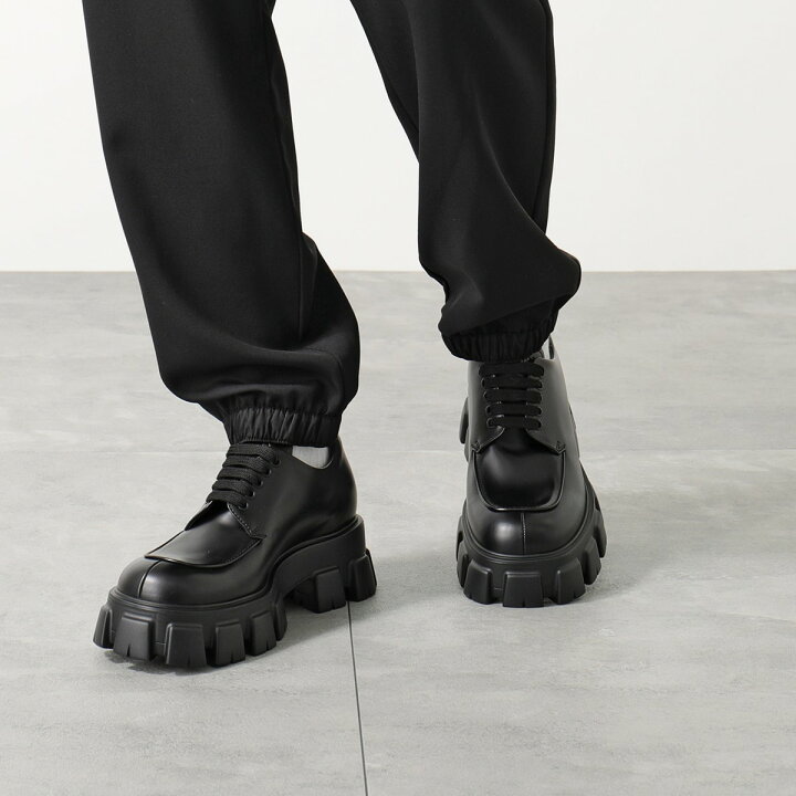 楽天市場】PRADA プラダ ダービーシューズ 2EE356 B4L F0002 メンズ  