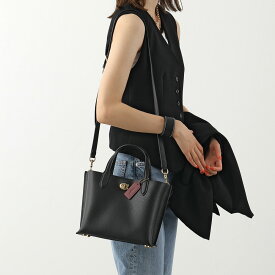 COACH コーチ ショルダーバッグ ウィロウ Willow tote 24 C8869 レディース ミニトート 24 レザー ハンドバッグ 鞄 B4/BK