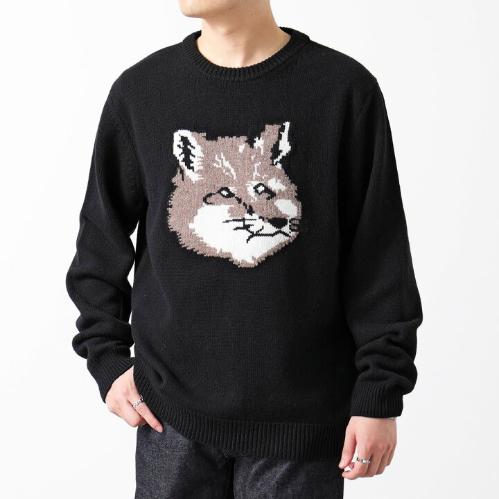 楽天市場】MAISON KITSUNE メゾンキツネ セーター BIG FOX HEAD 