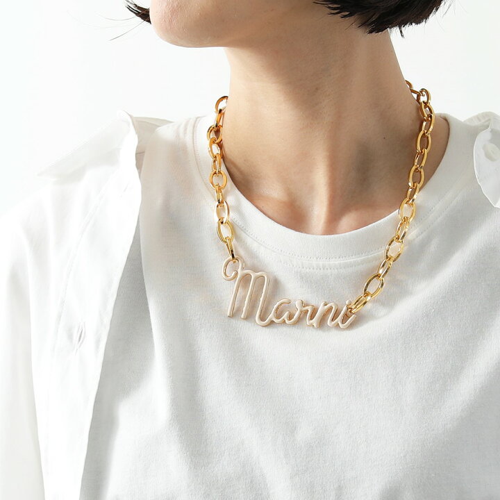 楽天市場】MARNI マルニ ネックレス COMV0286N0 M2000 レディース ロゴ 
