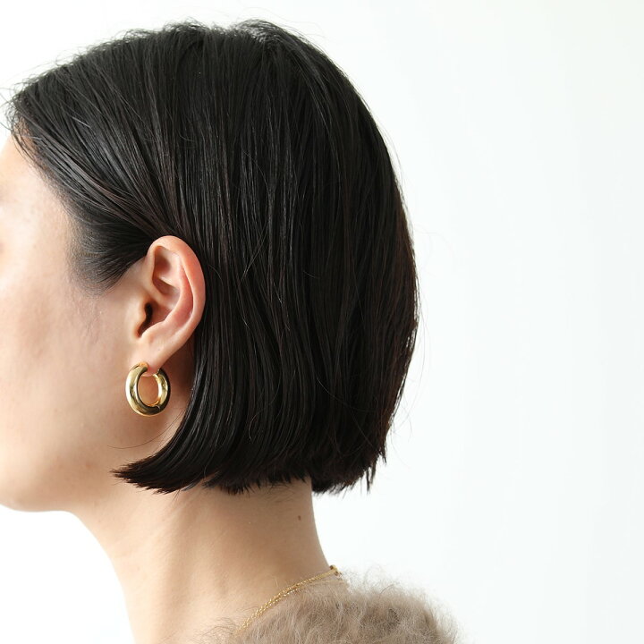 楽天市場】TOMWOOD トムウッド ピアス Chunky Hoops Medium Gold  