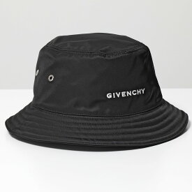 GIVENCHY ジバンシィ バケットハット BPZ05BP0DM メンズ ロゴ 刺繍 ナイロン 帽子 001/BLACK