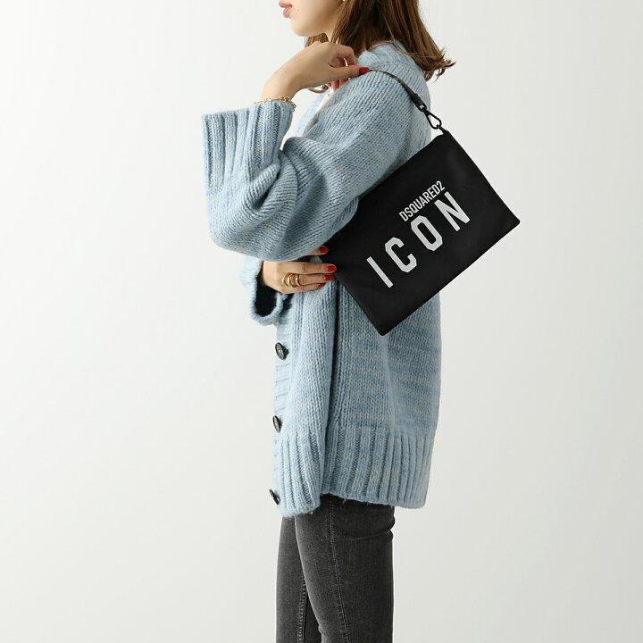 楽天市場】DSQUARED2 ディースクエアード クラッチバッグ BE ICON  