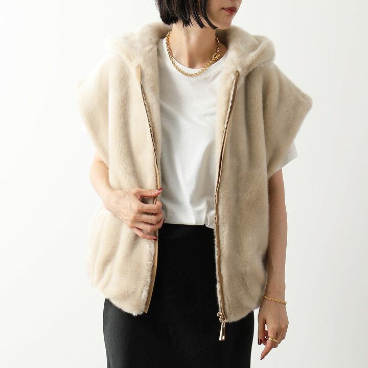 楽天市場】a point etc アポワンウテセ ファーベスト Gilet CAPUCHE  