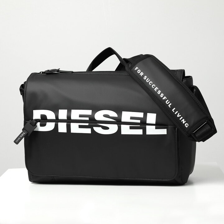 DIESELディーゼル ボディバッグ ショルダーバッグ 本革+ナイロン 