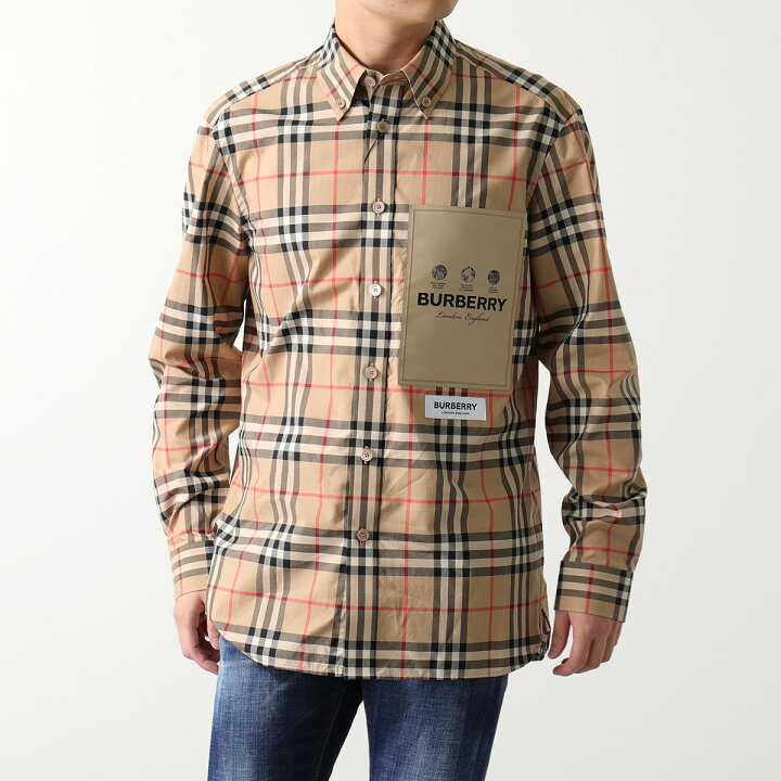 楽天市場】BURBERRY バーバリー 長袖シャツ 8057461 メンズ チェック柄 