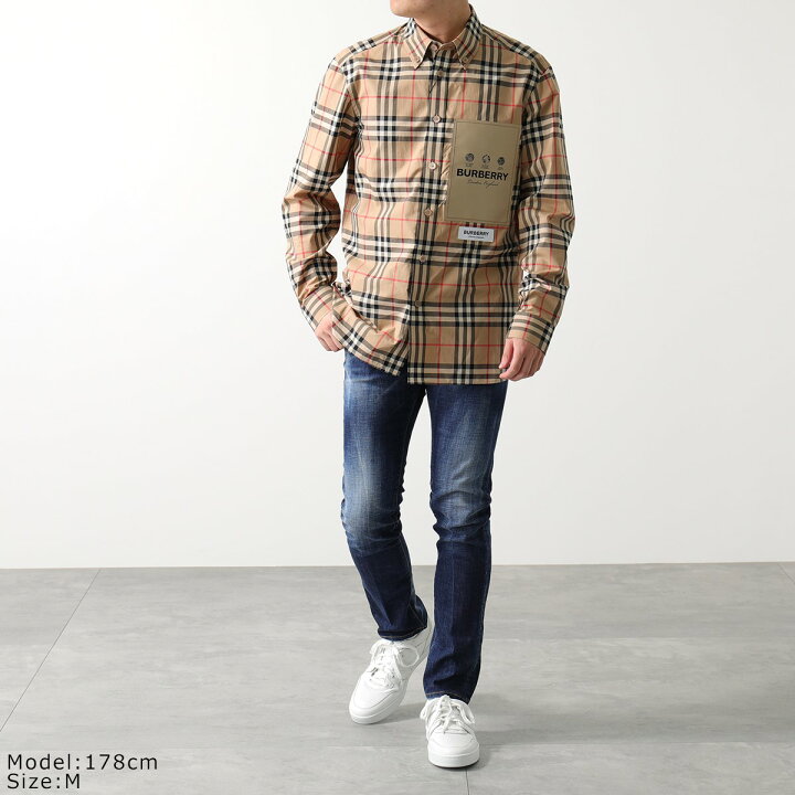 楽天市場】BURBERRY バーバリー 長袖シャツ 8057461 メンズ チェック柄 