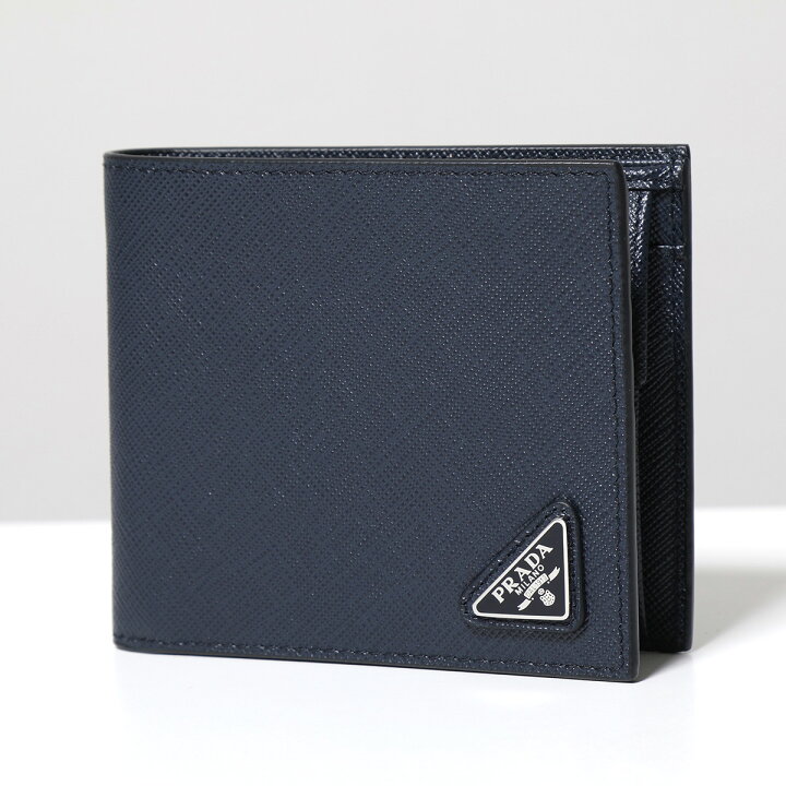 楽天市場】PRADA プラダ 二つ折り財布 SAFFIANO TRIANG サフィアーノ 