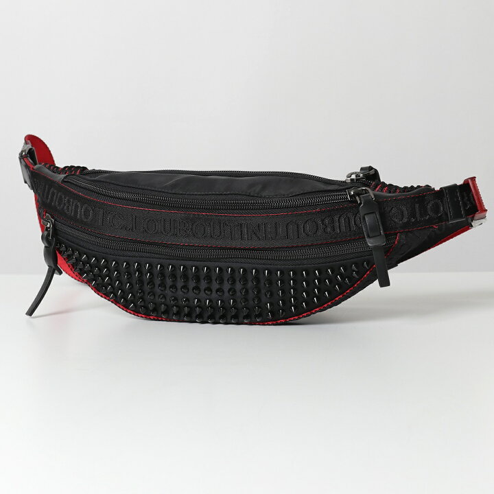楽天市場 Christian Louboutin クリスチャンルブタン 80 Parisnyc ナイロン レザー ベルトバッグ ボディバッグ ウエストバッグ スパイクスタッズ 鞄 メンズ インポートセレクト Musee