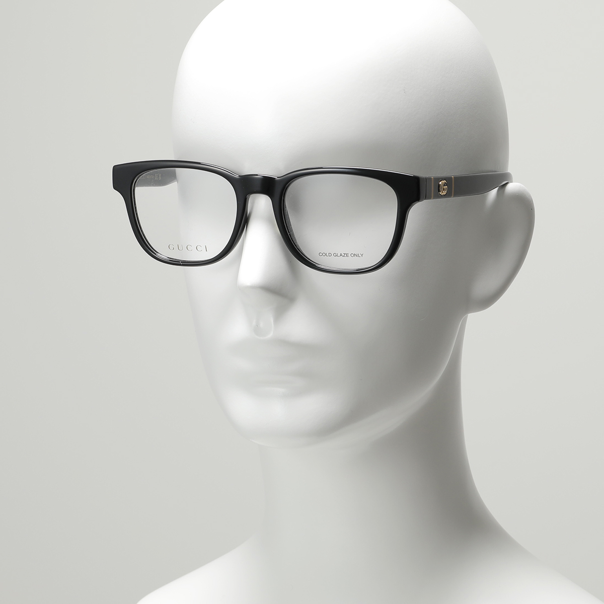 【のクオリテ】 GUCCI グッチ メガネ GG0764O メンズ 眼鏡 フレーム 伊達メガネ アイウェア めがね GGロゴ 黒縁メガネ 001/BLACK-BLACK-TRANSPARENT：インポートセレクト musee ブランドケ