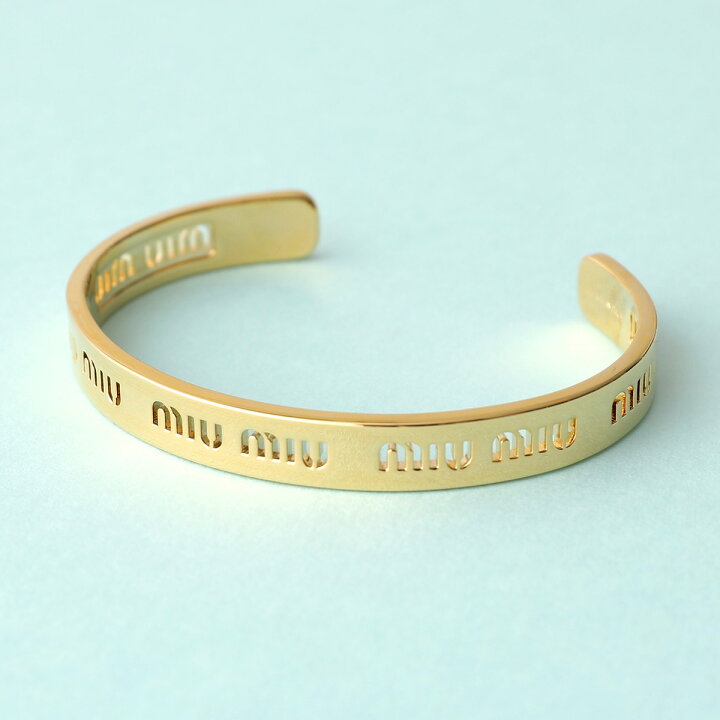 楽天市場】MIUMIU ミュウミュウ バングル 5JB412 2F6S レディース ロゴ  