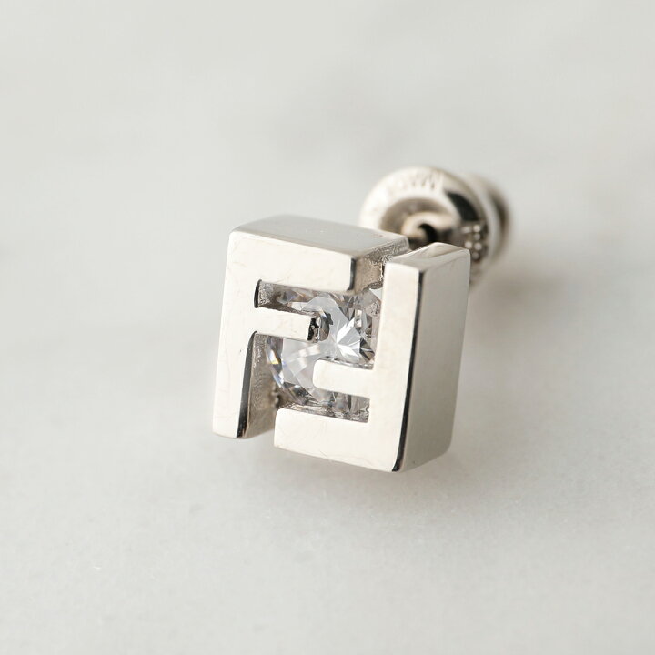 楽天市場】FENDI フェンディ ピアス 7AJ606 A44G メンズ 片耳販売 FF 