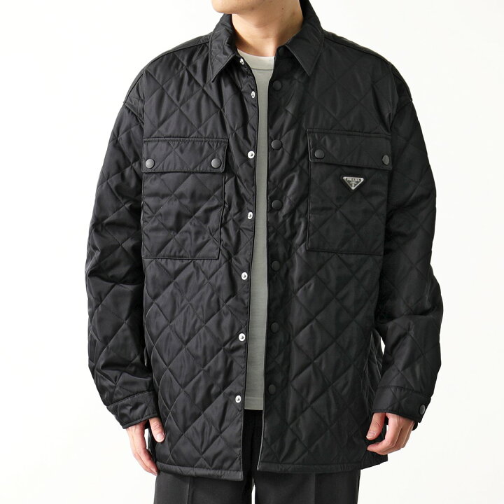 楽天市場】PRADA プラダ キルティングジャケット SC616M 1WQ8 メンズ  