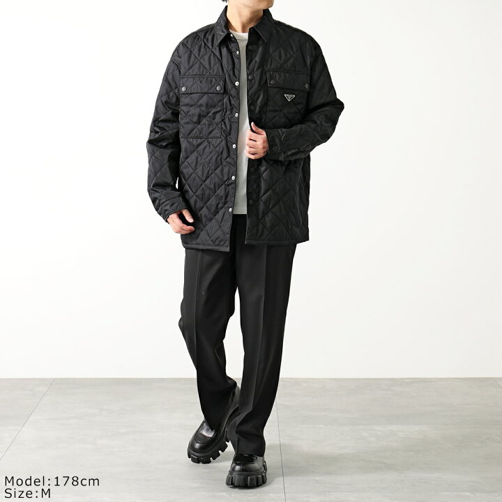 楽天市場】PRADA プラダ キルティングジャケット SC616M 1WQ8 メンズ  