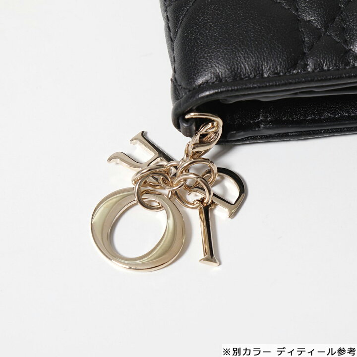 楽天市場】Dior ディオール 二つ折り財布 LADY DIOR MINI WALLET 