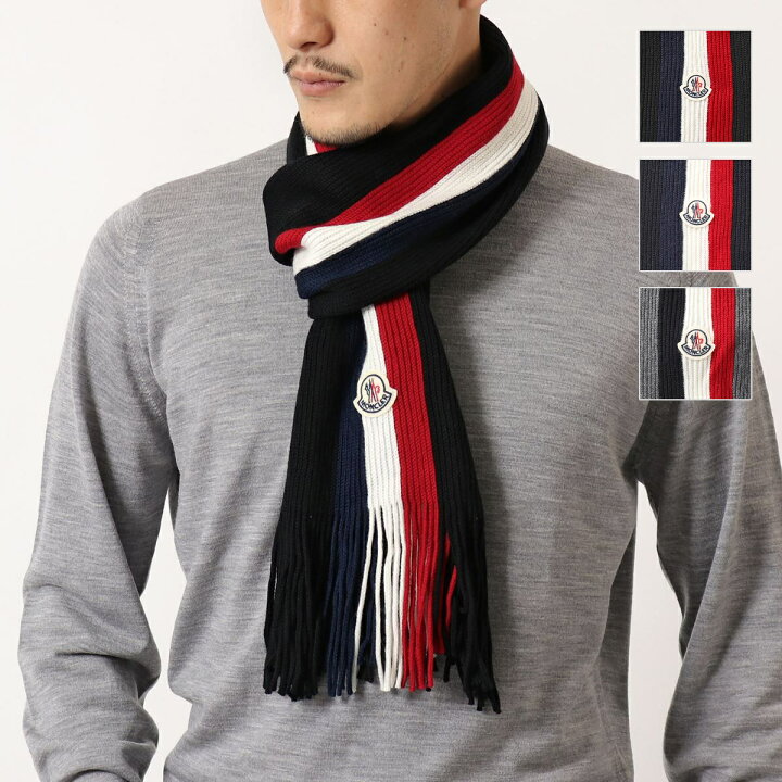 楽天市場】MONCLER モンクレール マフラー 3C00024 A9575 メンズ  
