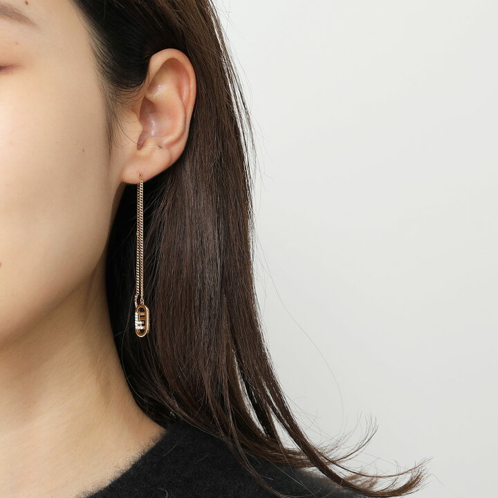 楽天市場】FENDI フェンディ チェーンピアス 8AH328 A44G レディース 
