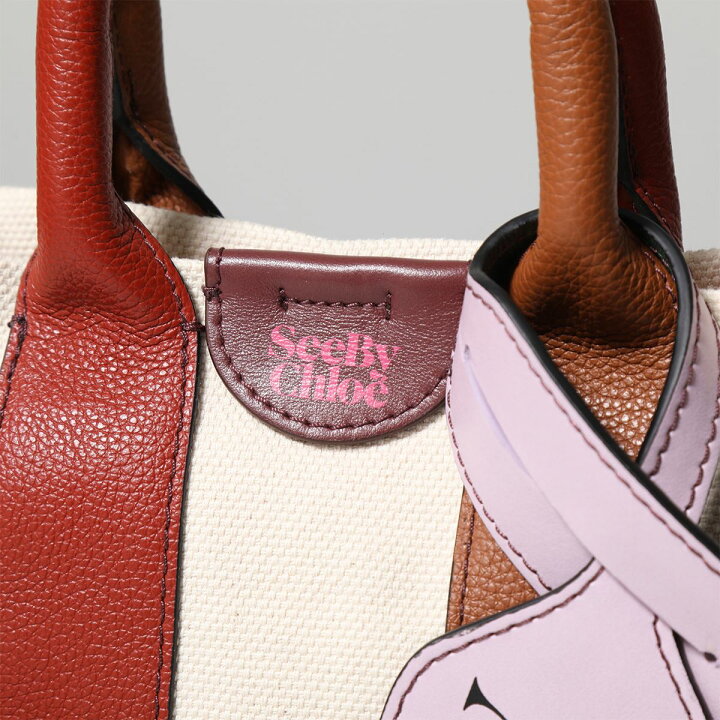 See By Chloe シーバイクロエ ショルダーバッグ LAETIZA レティシア CHS22USB68B04 レディース ロゴ ハンドバッグ キャンバス×レザー 鞄 642/Burnt-Henna インポートセレクト musee SEE BY CHLOE ヒマワリ×蜂 クラッチバッグ