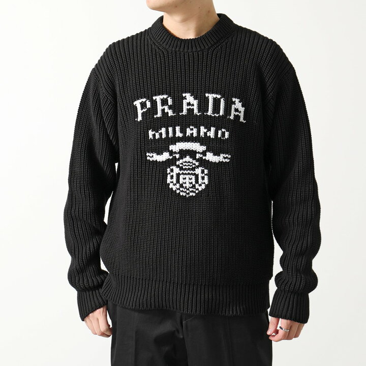 楽天市場】PRADA プラダ ニット セーター UMB381 107B メンズ コットン  