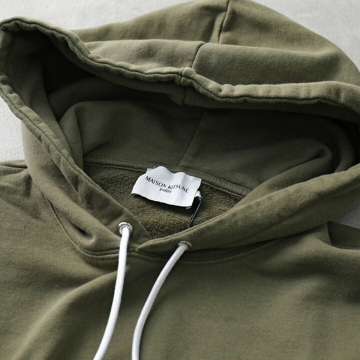 楽天市場】MAISON KITSUNE メゾンキツネ フーディ GREY FOX HEAD PATCH 