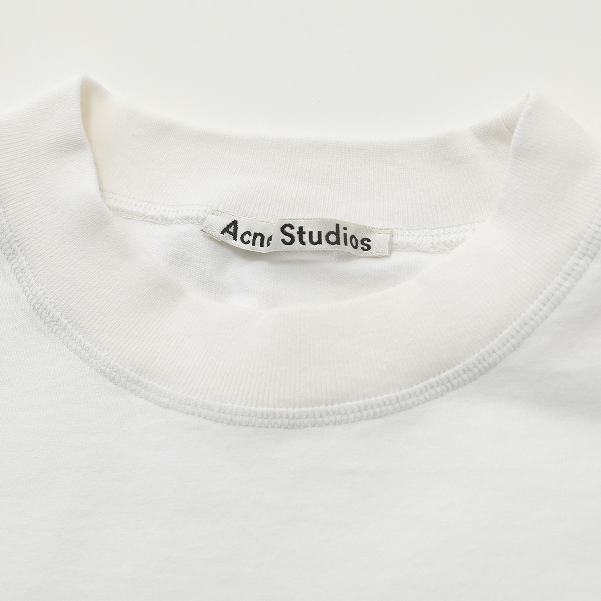 Acne Studios アクネストゥディオズ FN-NM-TSHI000138 EXTORR リバースロゴT 半袖 Tシャツ クルーネック コットン  Optic-White メンズ | インポートセレクト musee