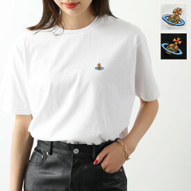 Vivienne Westwood ヴィヴィアンウエストウッド 半袖 Tシャツ 3G010006 J001M レディース クルーネック カットソー コットン オーブ 刺繍 オーバーサイズ カラー2色