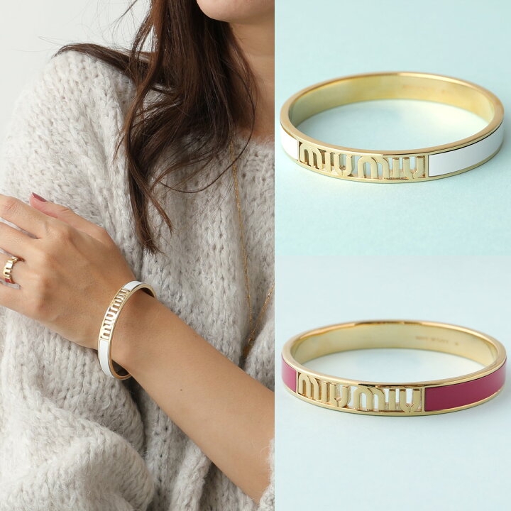 楽天市場】MIUMIU ミュウミュウ バングル 5JB407 2F6T レディース  