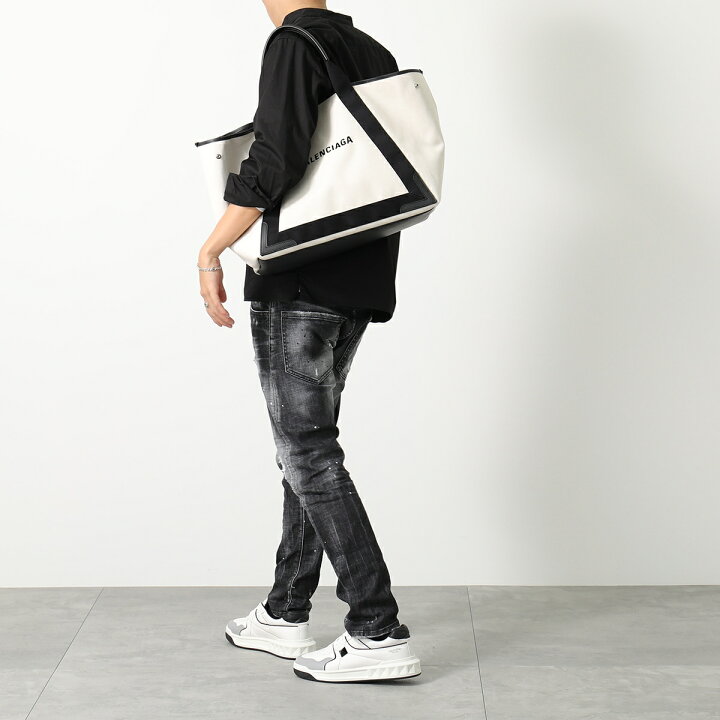 楽天市場】BALENCIAGA バレンシアガ トートバッグ NAVY ネイビーカバス  