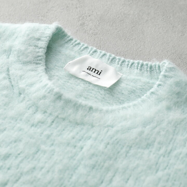 楽天市場】ami paris アミパリス シャギーニット BRUSHED CREWNECK 