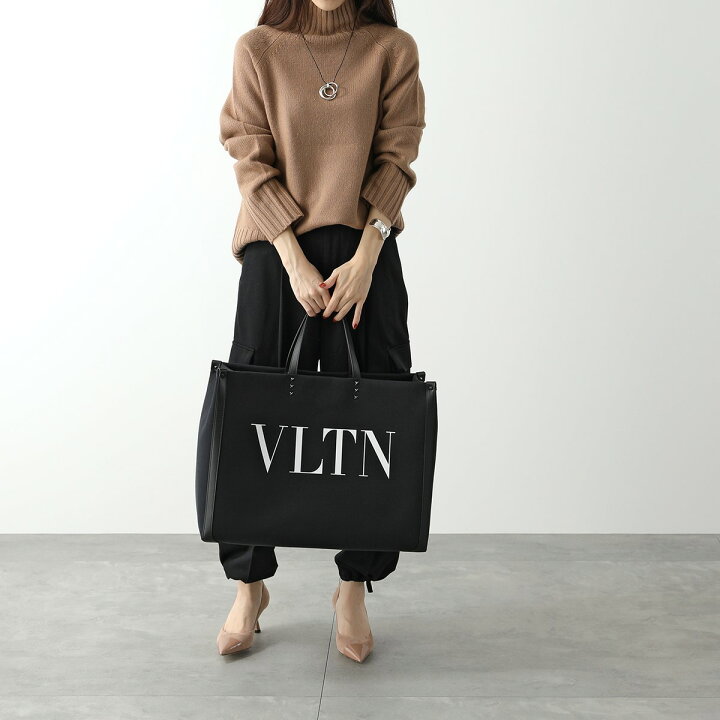 Vltn レザー ミニ トートバッグ for メンズ インチ ブラック ｜トート  