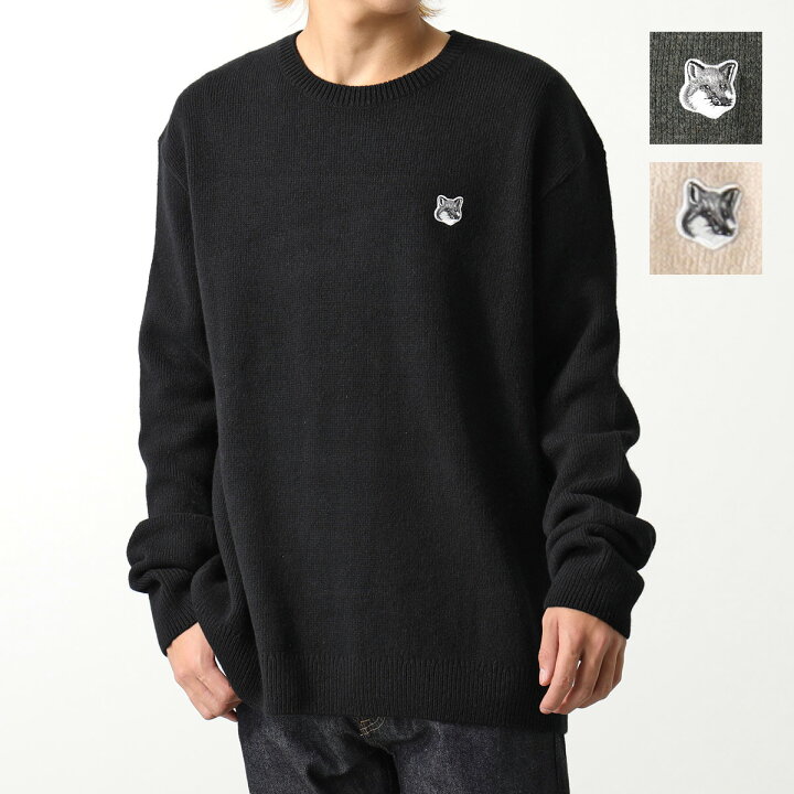楽天市場】MAISON KITSUNE メゾンキツネ セーター GREY FOX HEAD PATCH 
