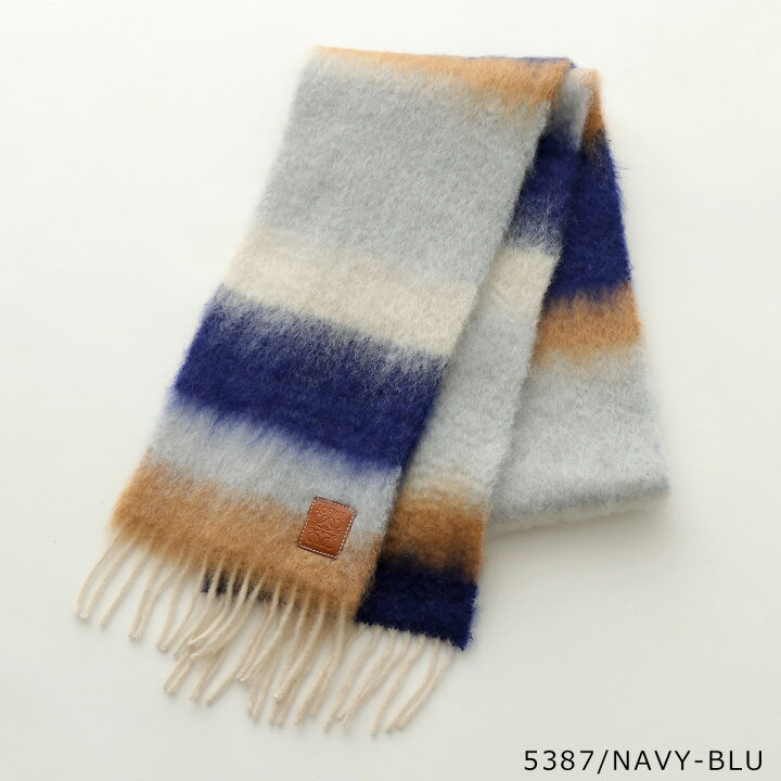 楽天市場】LOEWE ロエベ マフラー STRIPE MOH ストライプ モヘア  