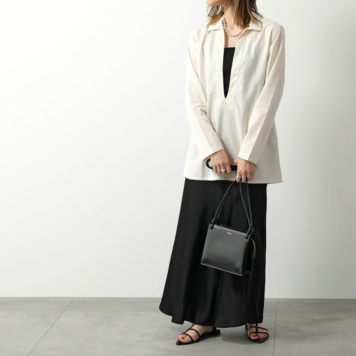 美品 JIL SANDER ジルサンダー GIRO ショルダーバッグ ホワイト 楽天 
