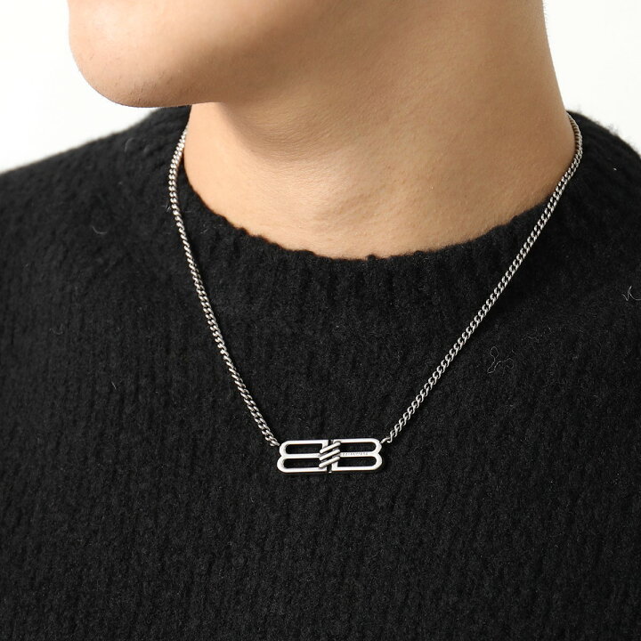 楽天市場】BALENCIAGA バレンシアガ ネックレス BB ICON 696223 TZ99I  