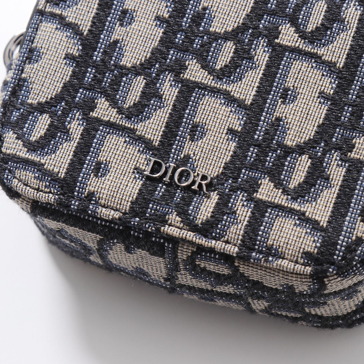 Dior ディオール ポーチ OBLIQUE 2ESBC269YSE メンズ オブリーク D-TOUCH バーティカル NANOポーチ ジャカード  ロゴ 鞄 H05E NAVY | インポートセレクト musee