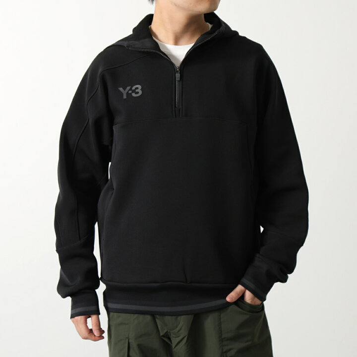 楽天市場】Y-3 ワイスリー パーカー LOGO HALF-ZIP HOODIE HM5037  