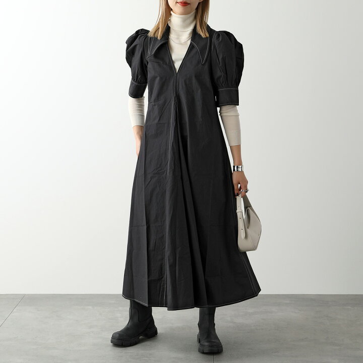 楽天市場】GANNI ガニー フシャツドレス F7127 6479 レディース  