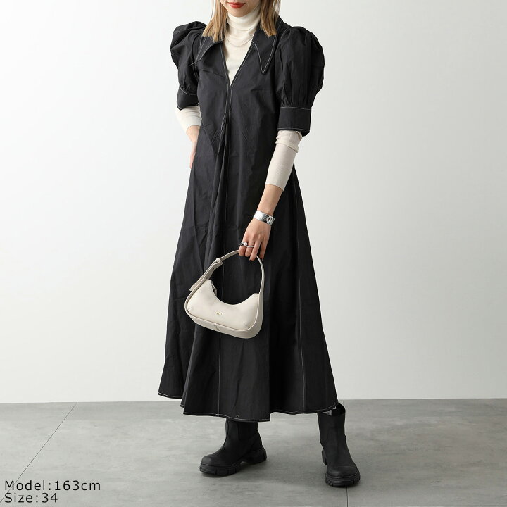 楽天市場】GANNI ガニー フシャツドレス F7127 6479 レディース 