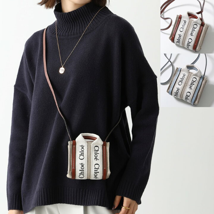 楽天市場】Chloe クロエ ショルダーバッグ WOODY ナノトート 