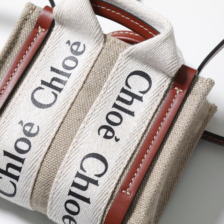 楽天市場】Chloe クロエ ショルダーバッグ WOODY ナノトート  