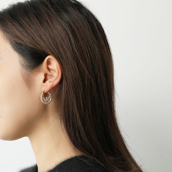 楽天市場】FENDI フェンディ ピアス F IS エフイズ 8AH301 A44G  
