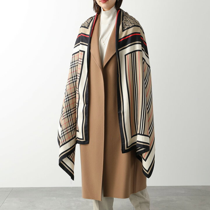 楽天市場】BURBERRY バーバリー ストール SS CHK TB MONO TRP OB  