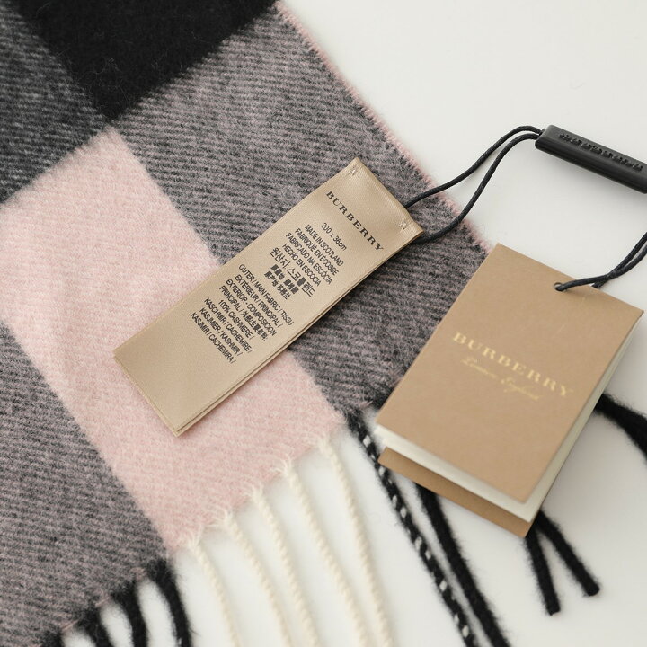 楽天市場】BURBERRY バーバリー GIANT CHECK CASHMERE SCARF 4031047 