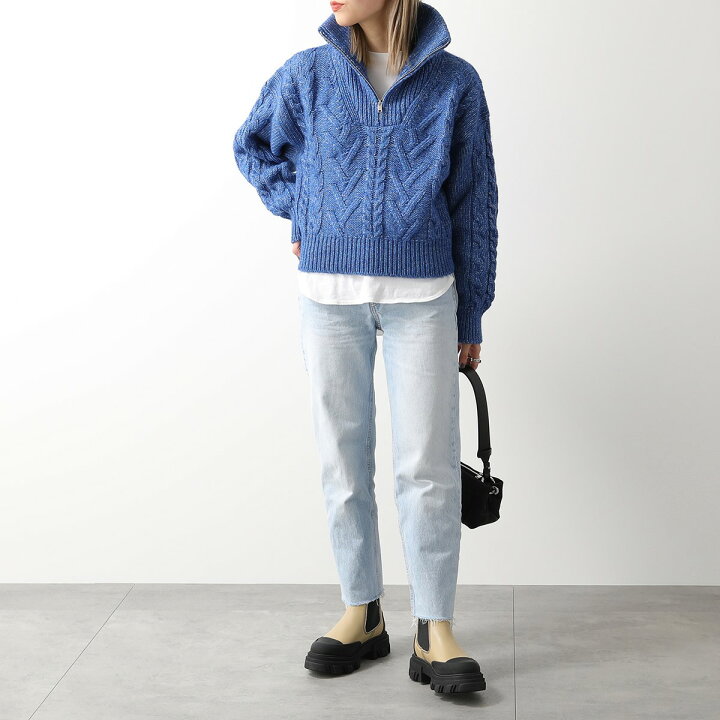 楽天市場】GANNI ガニー ニット K1771 2593 レディース ハーフジップ  