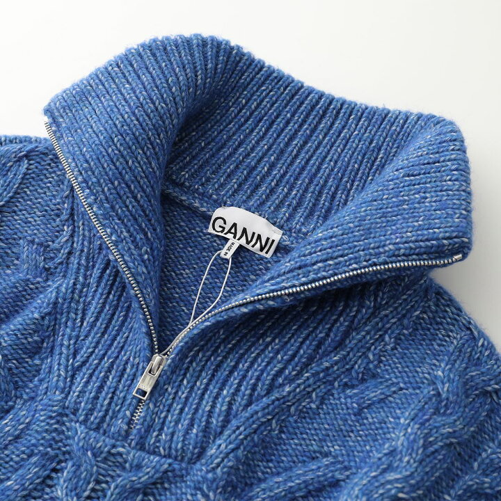 楽天市場】GANNI ガニー ニット K1771 2593 レディース ハーフジップ  