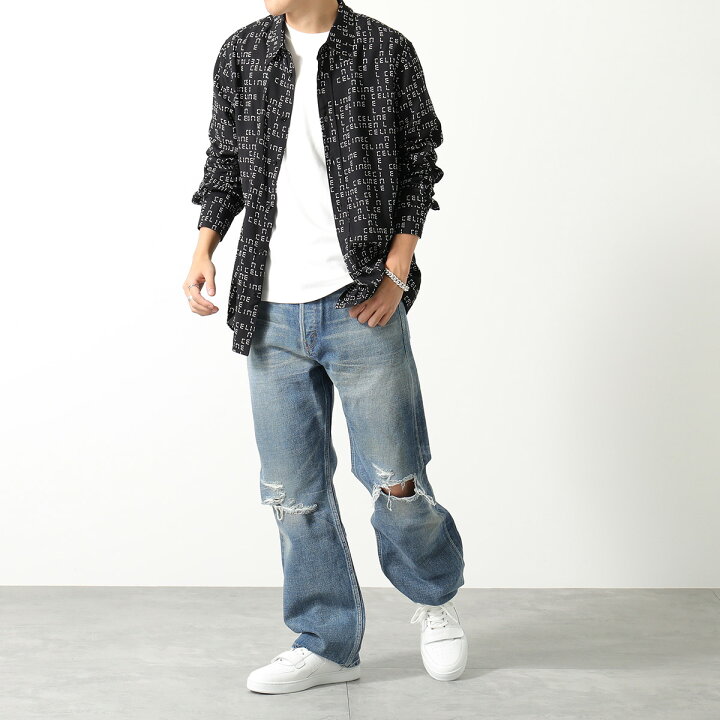 楽天市場】CELINE セリーヌ 長袖シャツ 2C813977N.38CE メンズ 