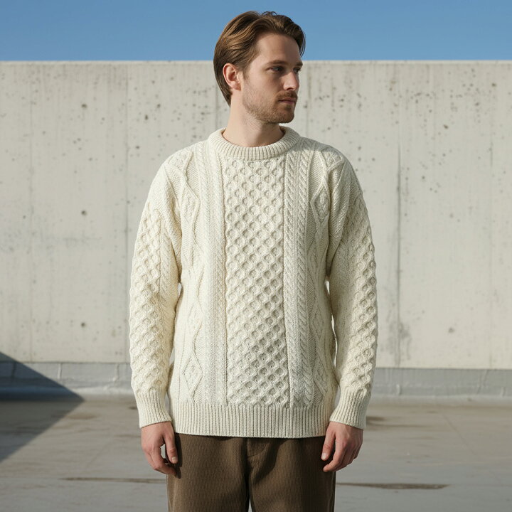 楽天市場】Aran Crafts アランクラフト アランセーター Crew Neck 