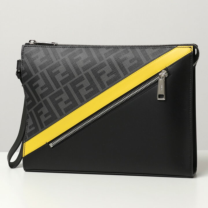 楽天市場】FENDI フェンディ 7VA491 A9XS フラット スリム クラッチ  