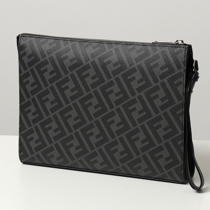 楽天市場】FENDI フェンディ 7VA491 A9XS フラット スリム クラッチ 